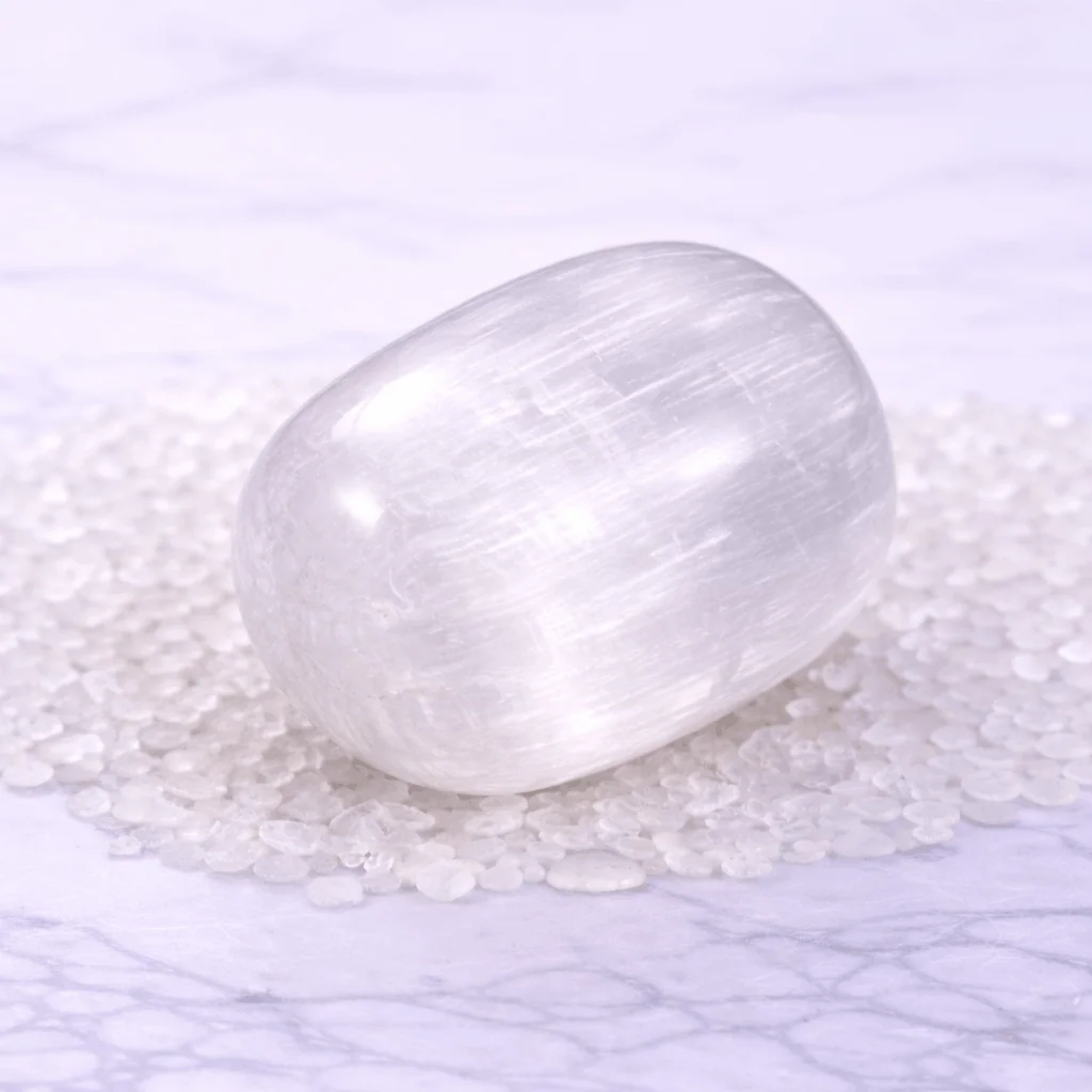 SELENITE TUMBLED STONE